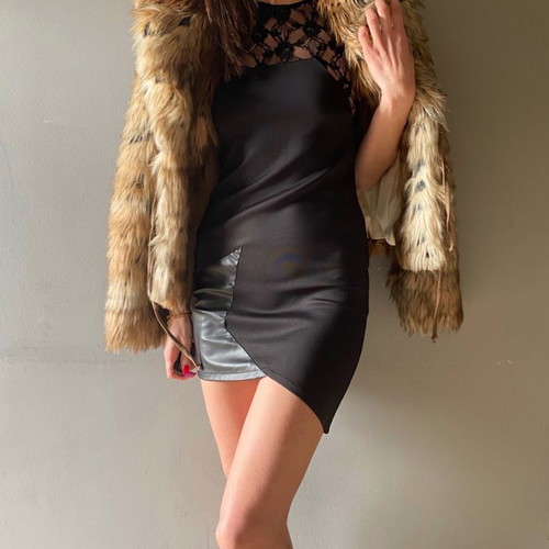 Guess dress black new, cocktail celebrity style
