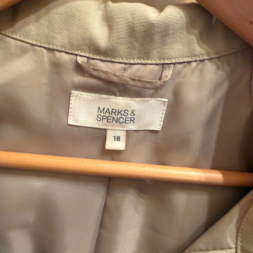 Marks and Spencer waterproof jacket like new beige