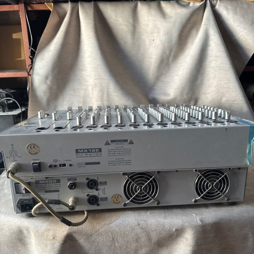 Acustica MX12E Mixer and M450 Amplifier used, 2x200W RMS