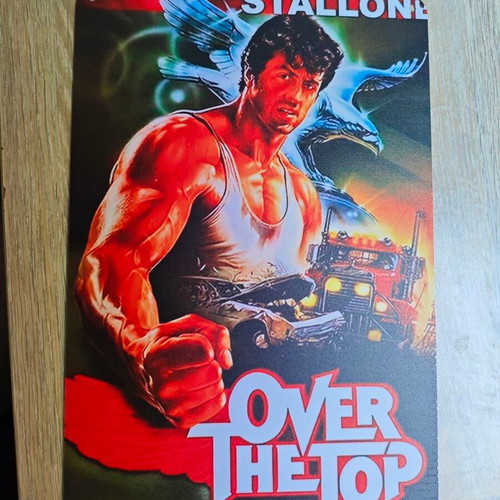 Metal collectible Over The Top Sylvester Stallone sign like new