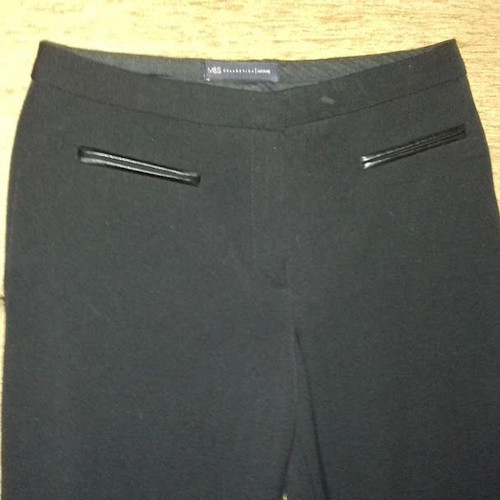 M&S pants black like new, size M