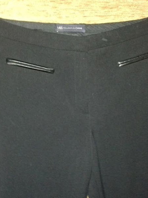 M&S pants black like new, size M