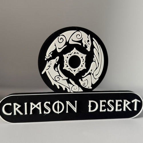 Crimson Desert Logo decorative item made to order