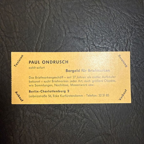 Deutsche Bundespost Berlin 10 Pfennig Stamp Strip new