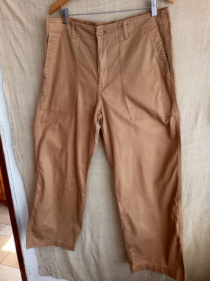 Uniqlo панталон от памук като ново, размер XL, кафяв