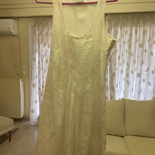 Summer dresses used, vintage, white and coral, pack