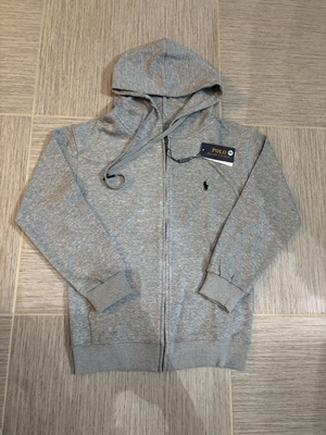Ralph Lauren Grey Zip Hoodie New With Tags Size S