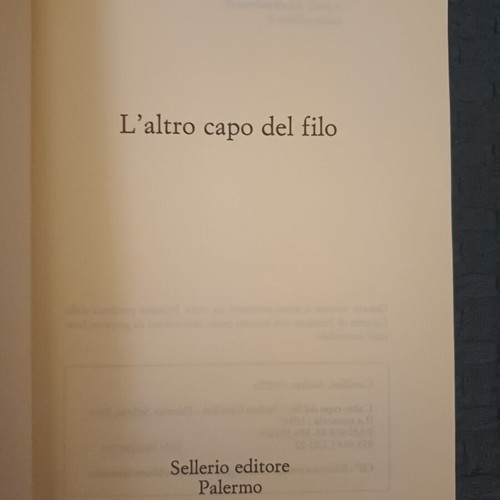 L’Altro Capo del Filo by Andrea Camilleri
