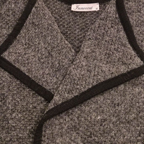 Wool Long Cardigan Innocent new, dark gray, size XL