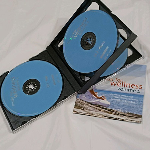 Relaxation music set of 4 CDs for exercises and massage