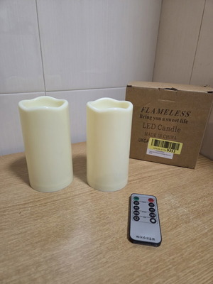 White LED candle sets with remote control new