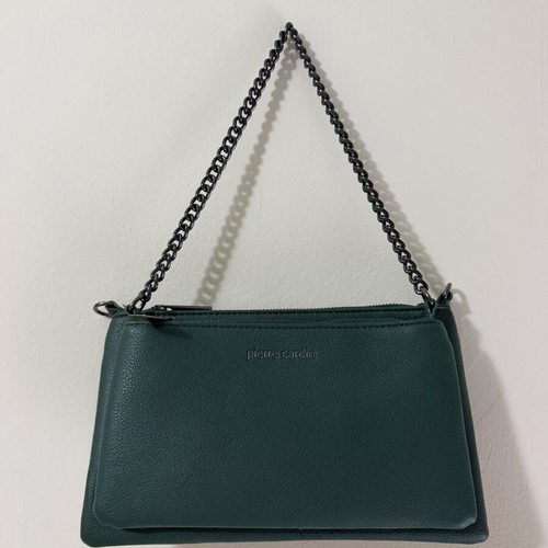 Pierre Cardin dark green crossbody bag, new