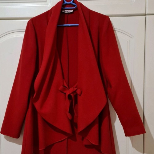 Women's red coat size M like new