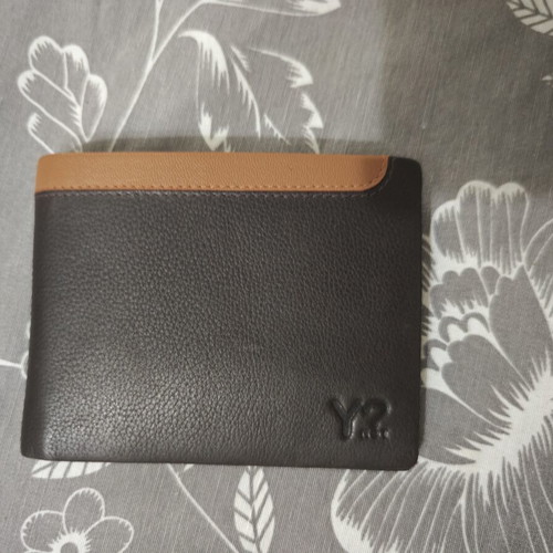Y Not? Men's Wallet new, brown with card and bill holders