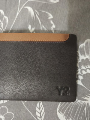 Y Not? Men's Wallet new, brown with card and bill holders