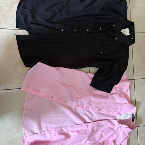The Laki short-sleeve shirts new with tags, pack of 2, black and pink, XL fit