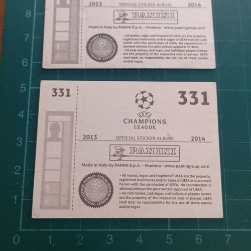 Αυτοκόλλητα συλλογή Panini UEFA Champions League 2011/2012 σαν καινούργια, 2 τεμάχια