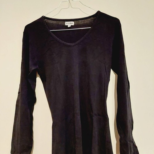 Elvina long-sleeve blouse Medium like new, black
