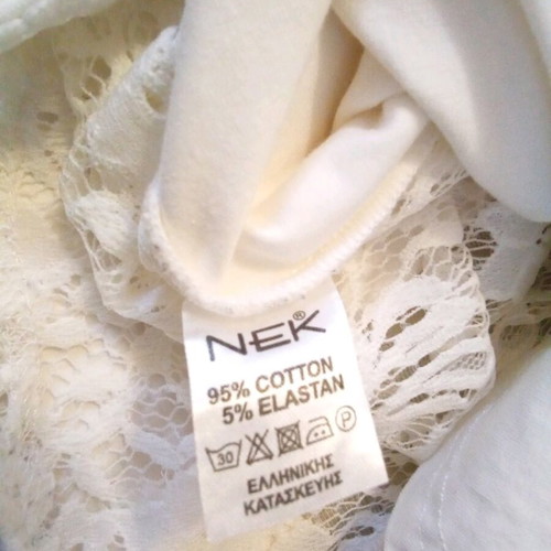 Nek Kids Wear long-sleeve kids shirt new, white, size 140 cm, age 10
