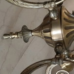 Solid brass 5-light neoclassical chandelier like new