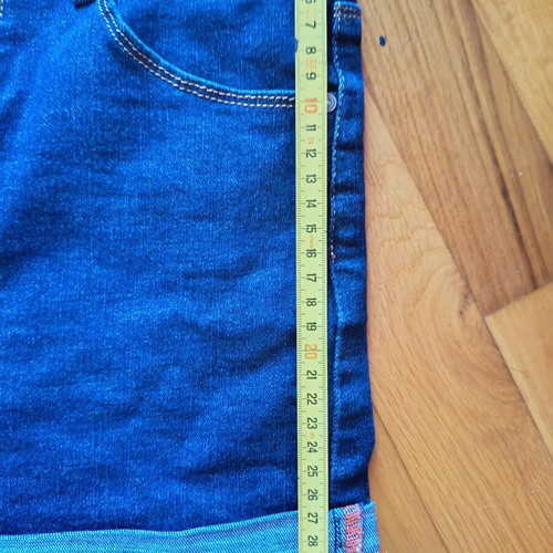 Denim shorts like new, blue, sizes S and M