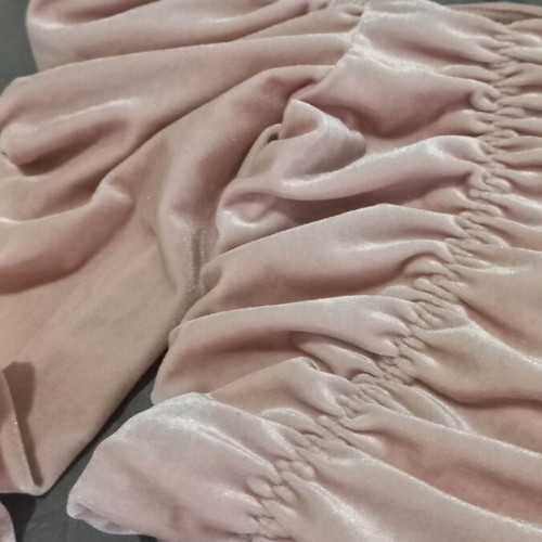 H&M Velvet Off Shoulders Top Pink New