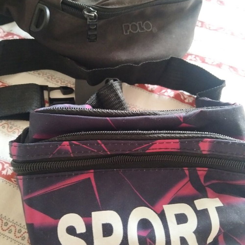Waist bags Polo black used, with broken zipper, pack