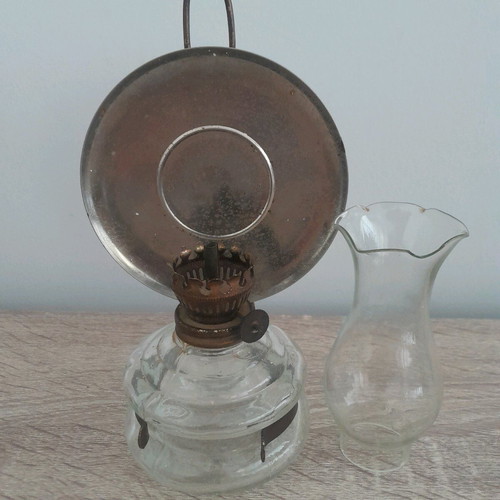 Oil lamp used with thick glass, size 7x19 cm