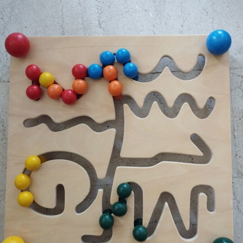 Wooden children's educational toys and puzzles
