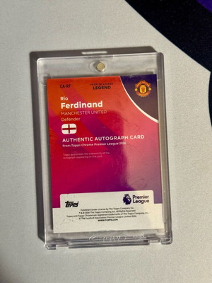 Rio Ferdinand 2025 Topps Chrome #CA-RF Auto Green 60/99 καινούργιο