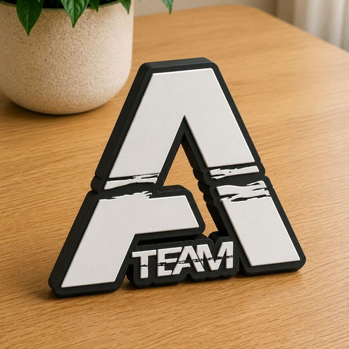 The A Team Logo Monogram new 3D printed decor