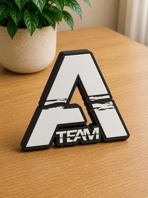 The A Team Logo Monogram new 3D printed decor