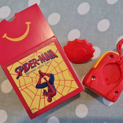 Spider-Man Brand New Day 2026 McDonald's Happy Meal Toy Backpack Keychain new