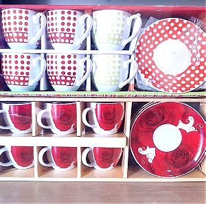 12 Cups/Saucers Vicko