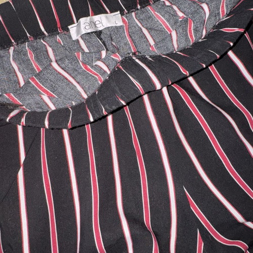 Anel women's shorts like new, black with vertical stripes, size L