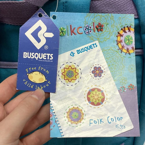 Busquets Folk Color Mandala Y2K School Backpack