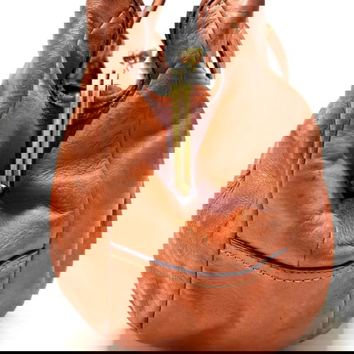 Coach оранжева кожена чанта за рамо употребявана