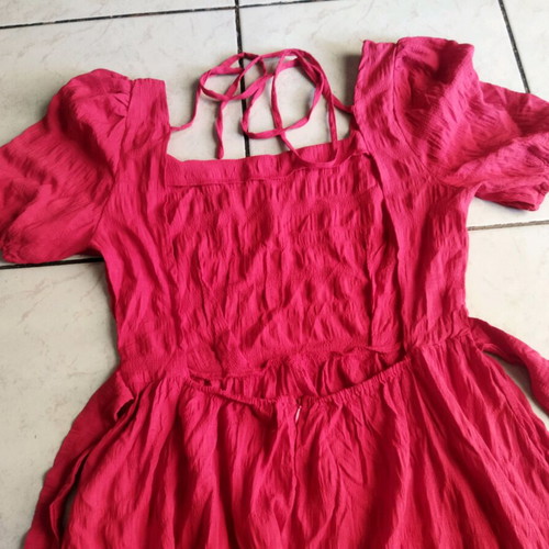 Shein mini dress fuchsia/red like new, size M