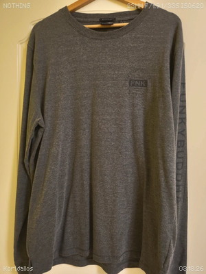 Funky Buddha Retrolust long-sleeve shirt XXL like new, gray blue