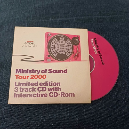 Ministry of Sound Tour 2000 CD limited edition σαν καινούργιο με διαδραστικό CD-ROM