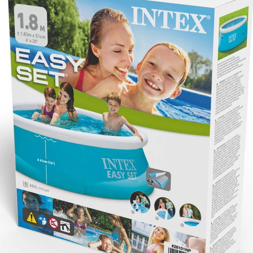 Intex Round Inflatable Pool 183x51cm Blue New