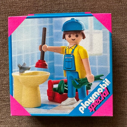 Playmobil Special Plumber 4655 new with tools and sink