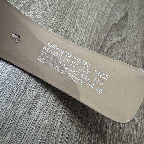 Leather belt beige like new, length 110cm