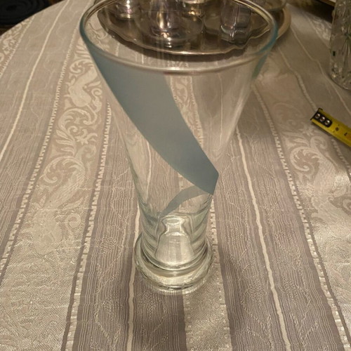 Water/soft drink glass used with blue line 250ml