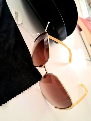 Polo Ralph Lauren sunglasses new, brown lenses, gold frames