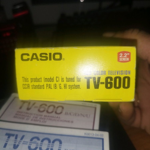 Casio TV-600 portable television like new