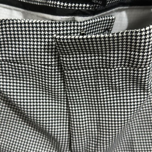 Stradivarius checked pants like new, size XXS 32 4, black and white