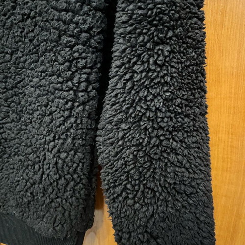 Black boucle sweater small with zipper like new