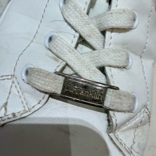 D.Franklin men's white sneakers like new, size 45