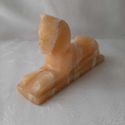 Sphinx figurine used, made of onyx